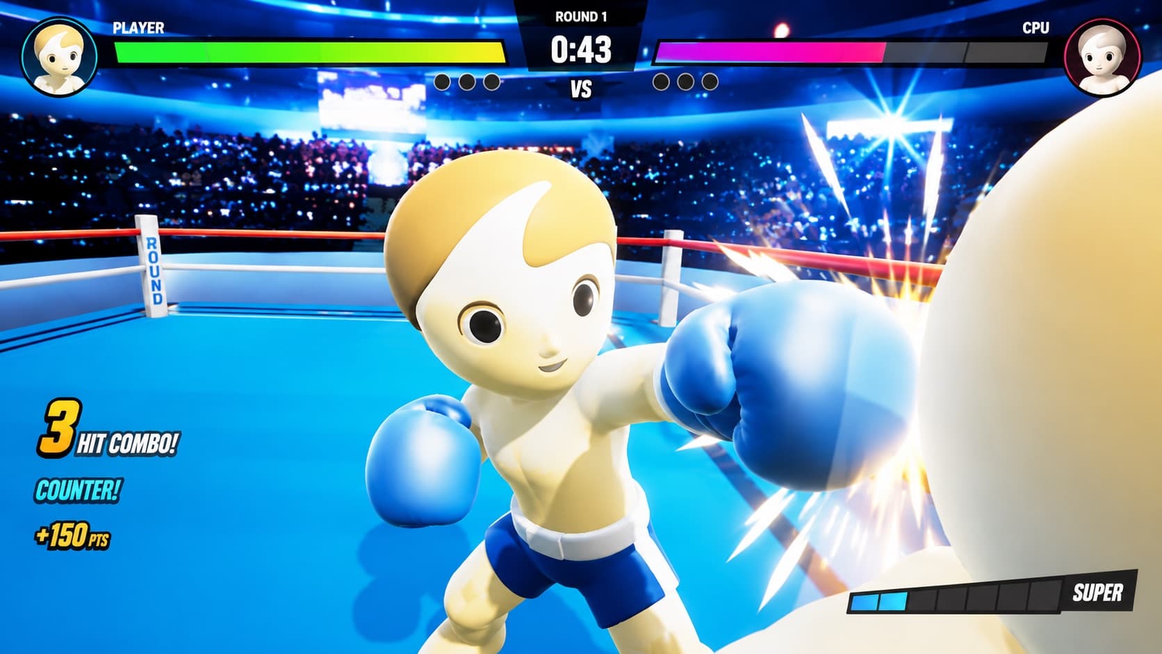 Kick Kick Boxing — 遊戲畫面 1